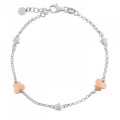 Orphelia® 'Lorelei' Damen Sterling Silber Armbänd - Silber/Rosa ZA-7386