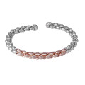 Orphelia® 'Jada' Damen Sterling Silber Armbänd - Silber/Rosa ZA-7395