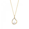 Orphelia® 'Baptiste' Women's Sterling Silver Chain with Pendant - Gold ZH-7507/G