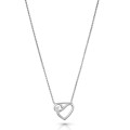 Orphelia® 'Ida' Damen Sterling Silber Halskette mit Anhänger - Silber ZH-7521