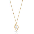 Orphelia® 'Charlotte' Dames Zilver 925 925 Collier - Zilver/Goud ZH-7523/G