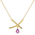 Orphelia® 'Charlotte' Femmes Argent Collier - Or ZK-7580/A