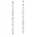 Swarovski® 'Gema' Dames Metaal Oorhangers - Zilverkleurig 5656430