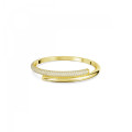 Swarovski® 'Dextera' Women's Gold Plated Metal Bracelet - Gold 5669498