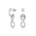 Swarovski® 'Hyperbola' Women's Base Metal Drop Earrings - Silver 5679793