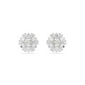 Swarovski® 'Idyllia' Dames Metaal Oorknoppen - Zilverkleurig 5691483