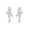 Swarovski® 'Matrix' Women's Base Metal Drop Earrings - Silver 5700418