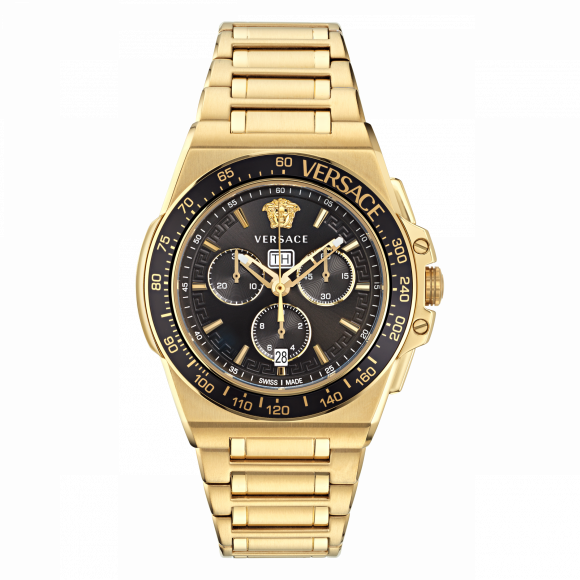 Versace VE6K00123 - Greca Dome Chronograph Watch •