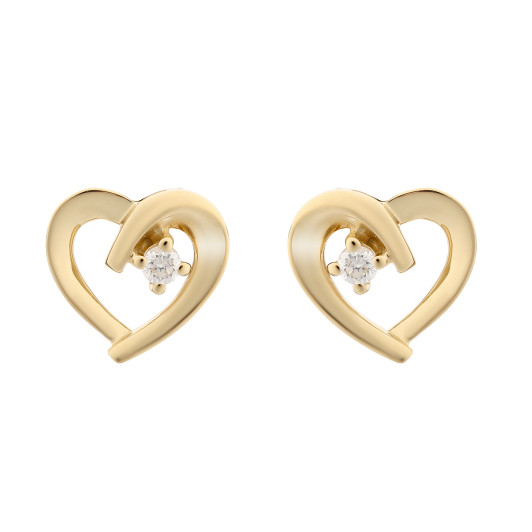 Orphelia® 'Mera' Dames Zilver 925 925 Oorknoppen - Goudkleurig ZO-7370 G