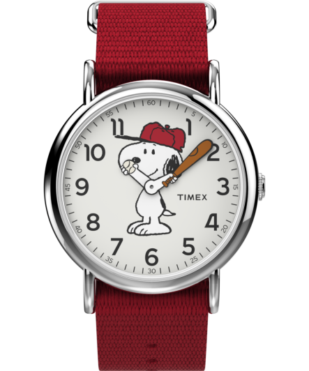 Timex® Analogue 'Peanuts Snoopy Weekender' Unisex's Watch TW2R41400