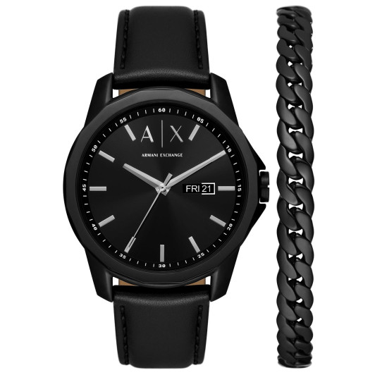 Armani Exchange® Analoog 'Banks' Heren Horloge AX7147SET