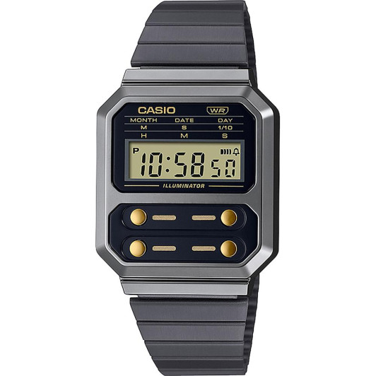 Casio® Digital 'Vintage' Men's Watch A100WEGG-1A2EF