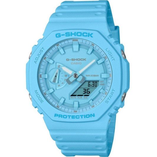 Casio® Analoog En Digitaal 'G-shock' Unisex Horloge GA-2100-2A2ER