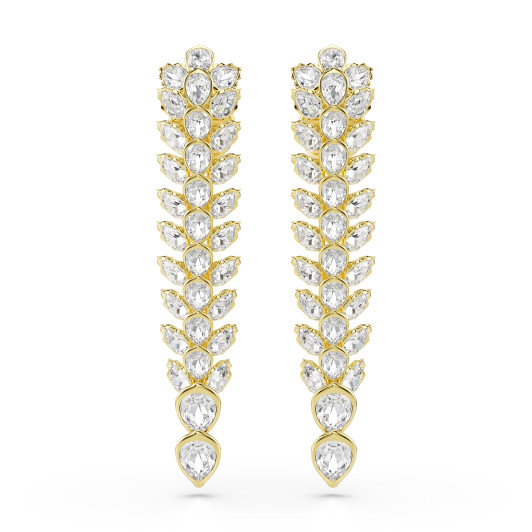 Swarovski® 'Idyllia' Women's Gold Plated Metal Drop Earrings - Gold 5723138