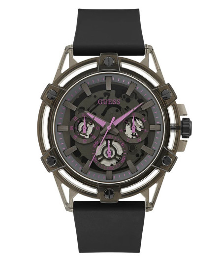 Guess® Multi Dial 'Sporting Pink Limited Edition' Men's Watch GW0032G2