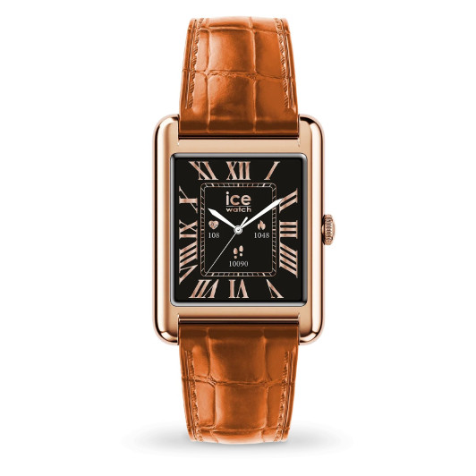 Ice Watch® Digitaal 'Ice smart tk 2.0 - rose-gold - cognac croco' Unisex Horloge 025383