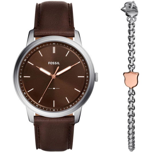 Fossil® Analoog 'Minimalist' Heren Horloge FS6019SET