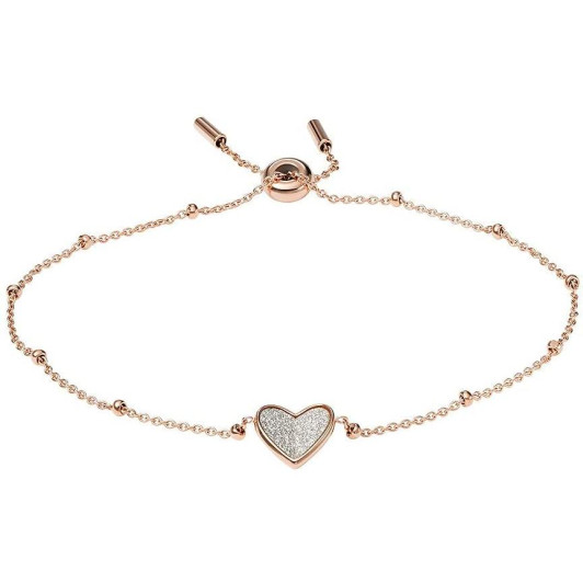 Fossil Jewellery® 'Flutter hearts' Dames RVS Armband (sieraad) - Rosegold JF03647791