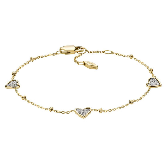 Fossil Jewellery® 'Sutton' Dames RVS Armband (sieraad) - Goudkleurig JF03940710