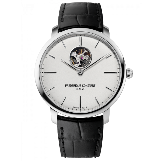 Frederique Constant® Analoog 'Slimline heart beat' Heren Horloge FC-312S4S6