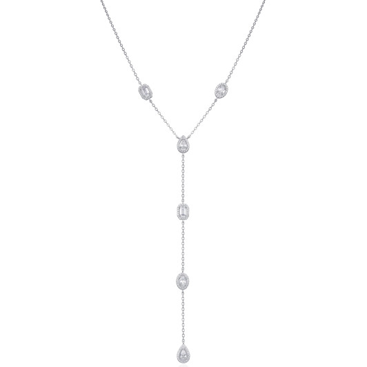 Gena.paris® 'Gabriella' Women's Sterling Silver Necklace - Silver GC1580-W