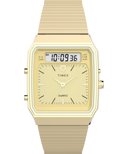 Timex® Analoog En Digitaal 'Q timex reissue' Heren Horloge TW2Y06000