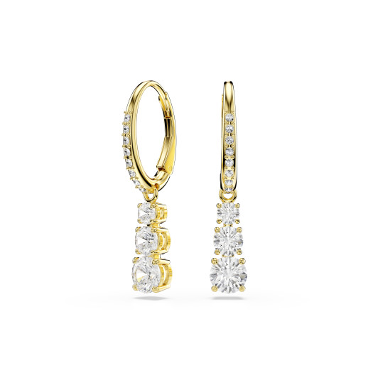 Swarovski® 'Stilla attract' Dames Verguld Metaal Creolen - Goudkleurig 5723300