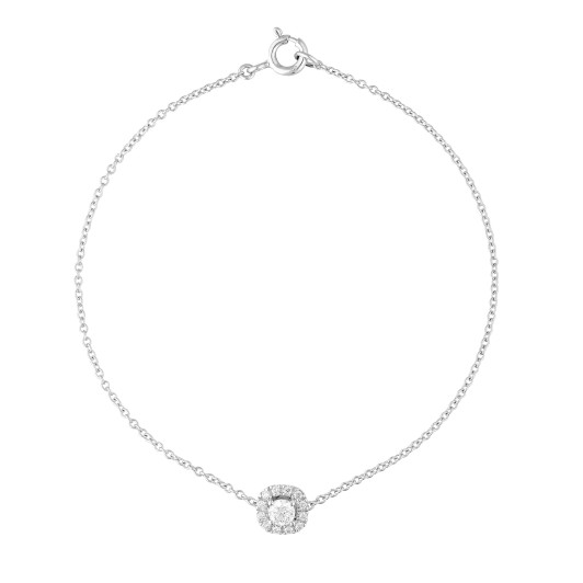 Orphelia® 'Gilda' Dames Witgoud 18K Armband (sieraad) - Wit AD-1028
