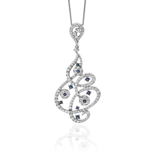 Orphelia® Women's Sterling Silver Chain with Pendant - Silver ZH-7039