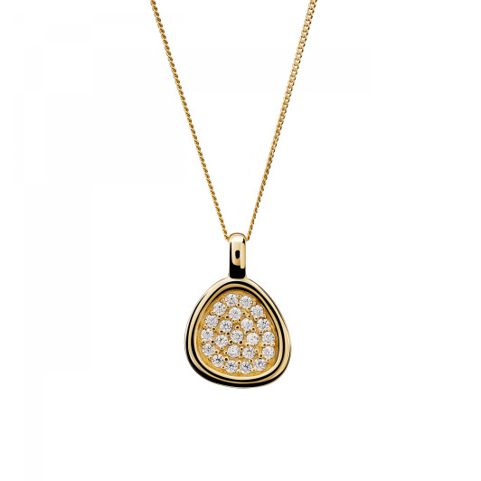 Orphelia® 'Layla' Women's Sterling Silver Chain with Pendant - Gold ZH-7489/G