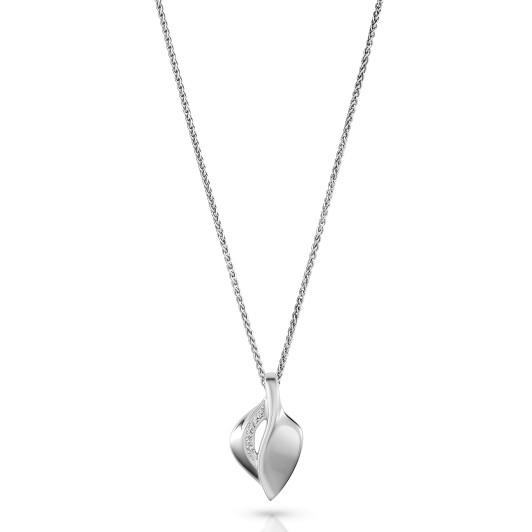 Orphelia® 'Anet' Women's Sterling Silver Chain with Pendant - Silver ZH-7520