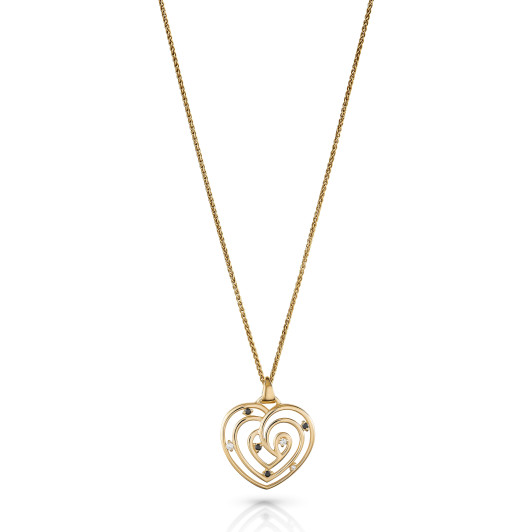 Orphelia® 'Euphoria' Women's Sterling Silver Chain with Pendant - Gold ZH-7522/G