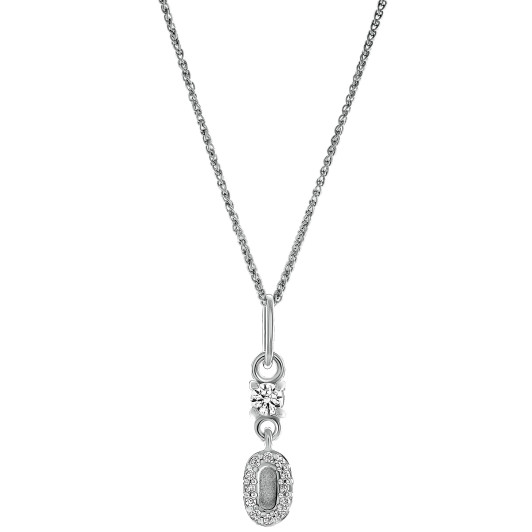 Orphelia® 'Lily' Dames Zilver 925 925 Hanger met Ketting - Zilverkleurig ZH-7582