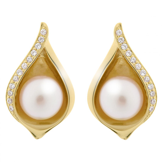 Orphelia® 'Sophia' Femmes Argent Puce d'oreille - Or ZO-7234/G
