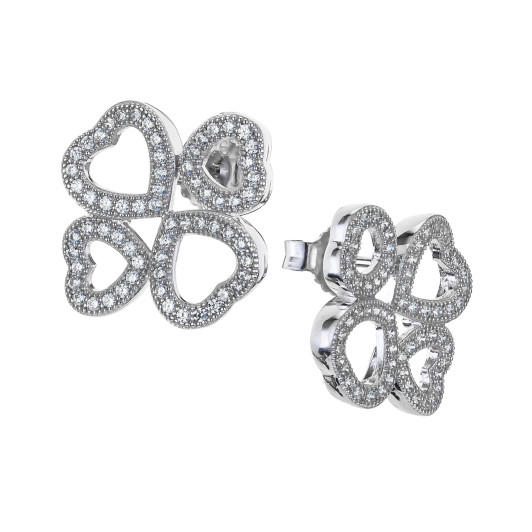 Orphelia® 'Rilla' Dames Zilver 925 925 Oorknoppen - Zilverkleurig ZO-7356
