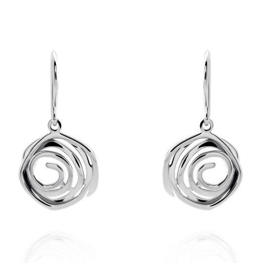 Orphelia® 'Apolline' Women's Sterling Silver Drop Earrings - Silver ZO-7500