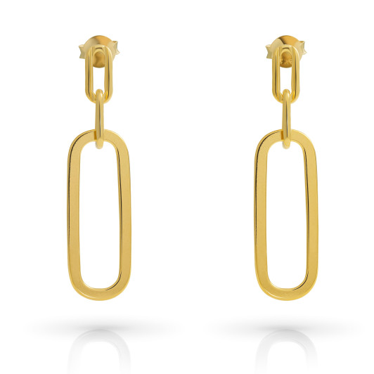 Orphelia® 'Essence' Women's Sterling Silver Drop Earrings - Gold ZO-7560/G
