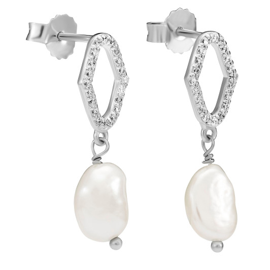Orphelia® 'Normandy' Femmes Argent Boucle d'oreille - Argent ZO-7574
