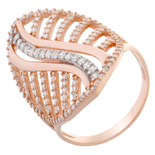 Orphelia® Dames Zilver 925 925 Ring (sieraad) - Rosékleurig ZR-7003