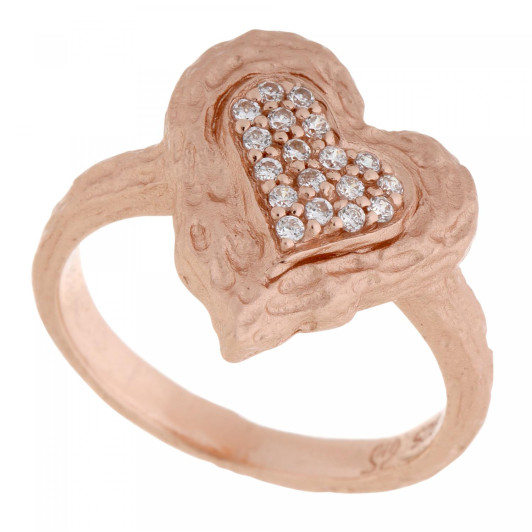 Orphelia® Dames Zilver 925 925 Ring (sieraad) - Rosékleurig ZR-7082/1