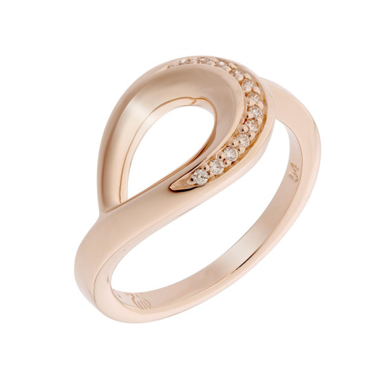 Orphelia® Dames Zilver 925 925 Ring (sieraad) - Rosékleurig ZR-7366