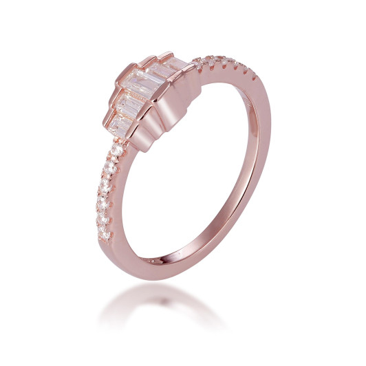 Orphelia® Dames Zilver 925 925 Ring (sieraad) - Rosékleurig ZR-7443