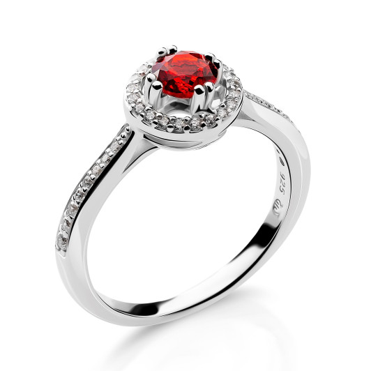 Orphelia® 'Kaia' Dames Zilver 925 925 Ring (sieraad) - Zilverkleurig ZR-7477/RU