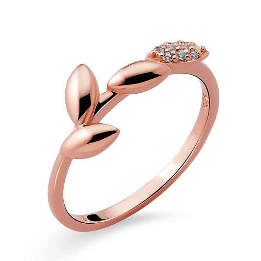 Orphelia® Dames Zilver 925 925 Ring (sieraad) - Rosékleurig ZR-7505/RG