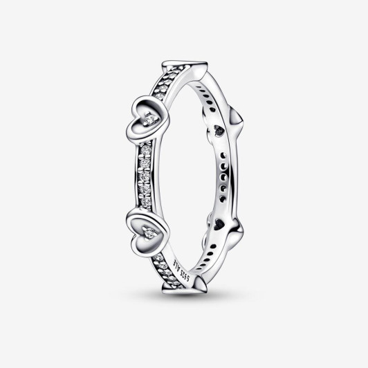 Pandora® 'Radiant heart' Dames Zilver 925 925 Ring (sieraad) - Zilverkleurig 192496C01-54