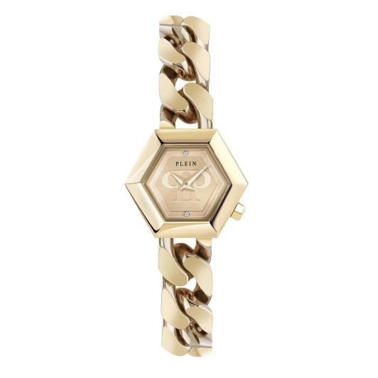 Philipp Plein® Analoog 'The hexagon groumette' Dames Horloge PWWBA0323