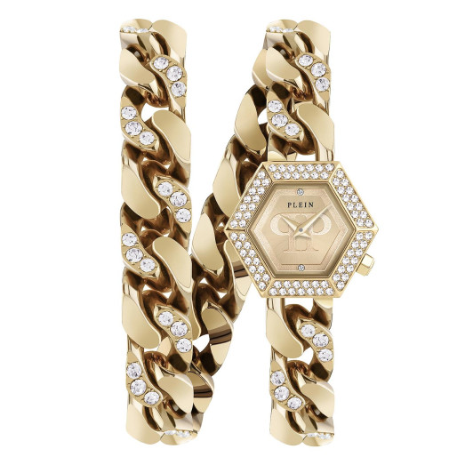 Philipp Plein® Analoog 'The hexagon groumette' Dames Horloge PWWBA0523