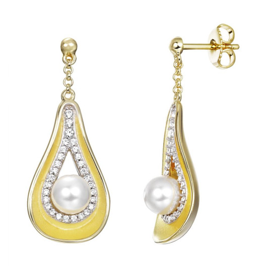 Pierre Cardin®  Femmes Argent Boucle d'oreille - Or PCER90274B000