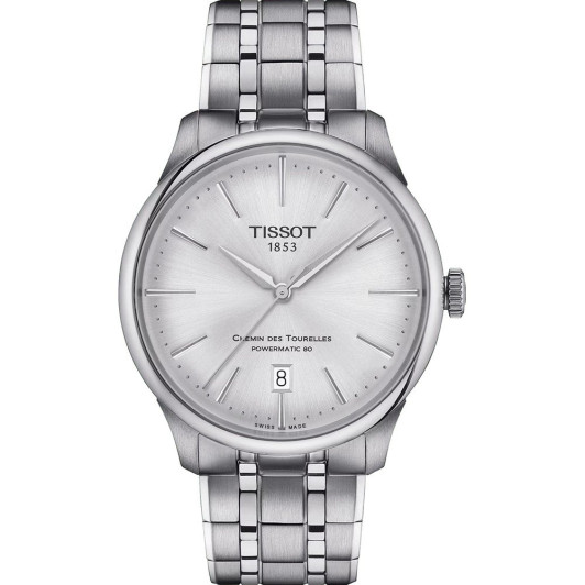 Tissot® Analogue 'Chemin Des Tourelles Powermatic 80' Men's Watch T1398071103100