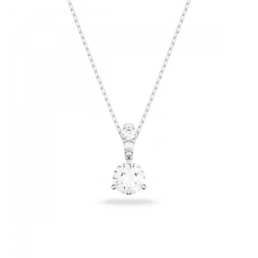 Swarovski® 'Solitaire' Damen Metall Anhänger - Silber 5472635